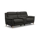 Brunel 2.5 Seater Recliner Sofa, Smart Screen & Speakers in Storm Leather
