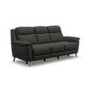 Brunel 3 Seater Recliner Sofa with Speakers in Storm Leather