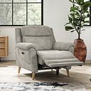 Brunel Recliner Armchair in Dexter Stone Fabric