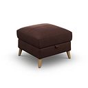 Brunel Storage Footstool in Chestnut Leather
