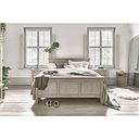 Burleigh Light Grey Double Bed - Solid Hardwood