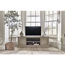 Burleigh Light Grey Extra Large TV Unit - Solid Hardwood