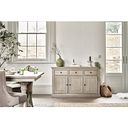 Burleigh Light Grey Large Sideboard - Solid Hardwood