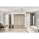 Burleigh Light Grey Triple Wardrobe - Solid Hardwood