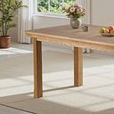 Canterbury Natural Solid Oak 5ft x 3ft Extending Dining Table