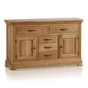 Canterbury Natural Solid Oak Large Sideboard