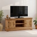 Canterbury Natural Solid Oak Large TV Cabinet