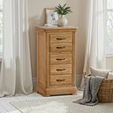 Canterbury Natural Solid Oak Tallboy