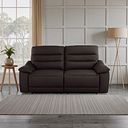 Carter 3 Seater Electric Recliner Sofa in Brown Leather