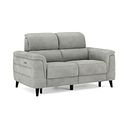 Cassius 2 Seater Power Recliner Sofa in Dexter Stone Fabric