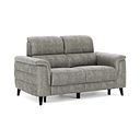 Cassius 2 Seater Power Recliner Sofa in Marble Mink Fabric