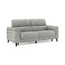 Cassius 3 Seater Power Recliner Sofa in Dexter Stone Fabric