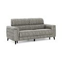 Cassius 3 Seater Power Recliner Sofa in Marble Mink Fabric