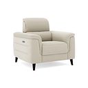 Cassius Power Recliner Armchair in Bella Barley White Fabric