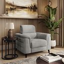 Cassius Power Recliner Armchair in Dexter Stone Fabric
