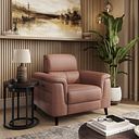 Cassius Power Recliner Armchair in Mocha Mousse Leather