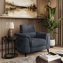 Cassius Power Recliner Armchair with Adjustable Power Headrest and Speakers in Dexter Shadow Fabric