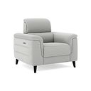 Cassius Power Recliner Armchair with Adjustable Power Headrest in Bella Lead Grey Fabric