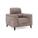 Cassius Power Recliner Armchair with Adjustable Power Headrest in Dexter Nutmeg Fabric
