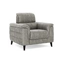 Cassius Power Recliner Armchair with Adjustable Power Headrest in Marble Mink Fabric