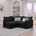 Malvern 3 Seat Right Hand Modular Corner Sofa in Charcoal fabric - Group 7