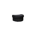 Malvern Half Moon Footstool in Charcoal fabric