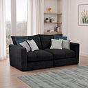 Malvern 2 Seater Modular Sofa in Charcoal fabric - Group 8