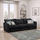 Malvern 3 Seater Modular Sofa in Charcoal fabric - Group 9