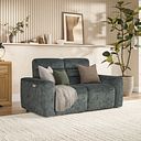 Cohen 2 Seater Electric Recliner in Dapple Grey Fabric