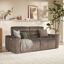 Cohen 3 Seater Electric Recliner in Dapple Chocolate Fabric