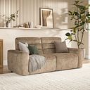 Cohen 3 Seater Electric Recliner in Dapple Taupe Fabric