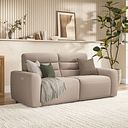 Cohen 3 Seater Electric Recliner in Virgo Buff Leather