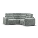 Cohen Group 1 Electric Recliner in Plush Silver Fabric