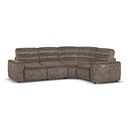 Cohen Group 2 Electric Recliner - Left Hand in  Dapple Chocolate Fabric