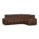 Cohen Group 2 Electric Recliner - Left Hand in Ranch Dark Brown Fabric