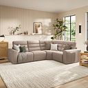 Cohen Group 2 Electric Recliner - Left Hand in Virgo Buff Leather