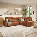 Cohen Group 2 Electric Recliner - Left Hand in Virgo Cognac Leather