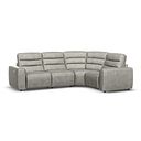 Cohen Group 2 Electric Recliner - Left Hand in Virgo Platinum Leather