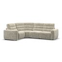 Cohen Group 2 Electric Recliner - Right Hand in Plush Beige Fabric