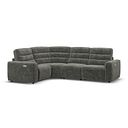 Cohen Group 2 Electric Recliner - Right Hand in Plush Charcoal Fabric