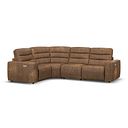 Cohen Group 2 Electric Recliner - Right Hand in Ranch Brown Fabric