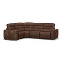 Cohen Group 2 Electric Recliner - Right Hand in Ranch Dark Brown Fabric