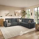 Cohen Group 3 Electric Recliner in Miller Grey Fabric