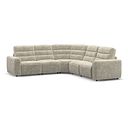 Cohen Group 3 Electric Recliner in Plush Beige Fabric