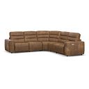 Cohen Group 3 Electric Recliner in Ranch Brown Fabric