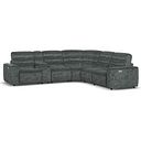 Cohen Group 3 Electric Recliner with 1 Console in Dapple Grey Fabric