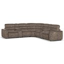 Cohen Group 3 Electric Recliner with 2 Consoles in Dapple Chocolate Fabric