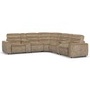 Cohen Group 3 Electric Recliner with 2 Consoles in Dapple Taupe Fabric