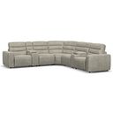 Cohen Group 3 Electric Recliner with 2 Consoles in Miller Taupe Fabric