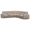 Cohen Group 3 Electric Recliner with 2 Consoles in Virgo Buff Leather